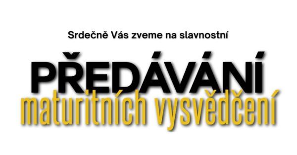 Slavnostní předávání maturitních vysvědčení